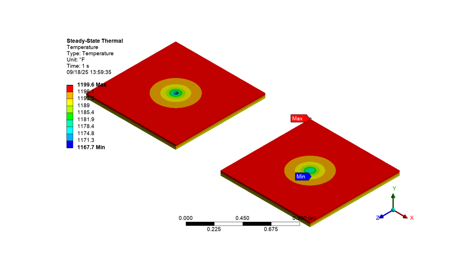 cooling holes thermal analysis